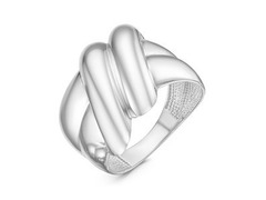 Серебряное кольцо с объемными полосами